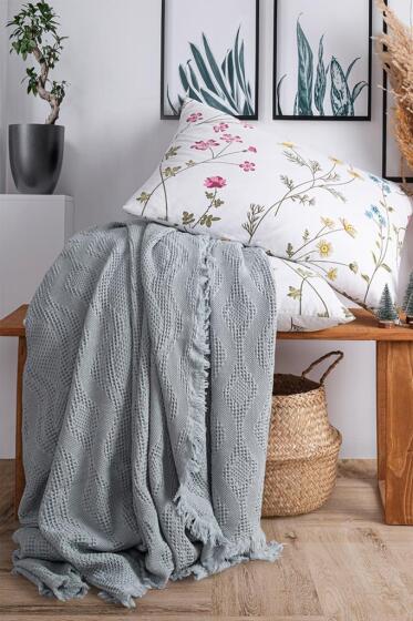 Şalemar 4 Parça Çift Kişilik Pike Takımı Yeşil - Çeyiz Diyarı (1)