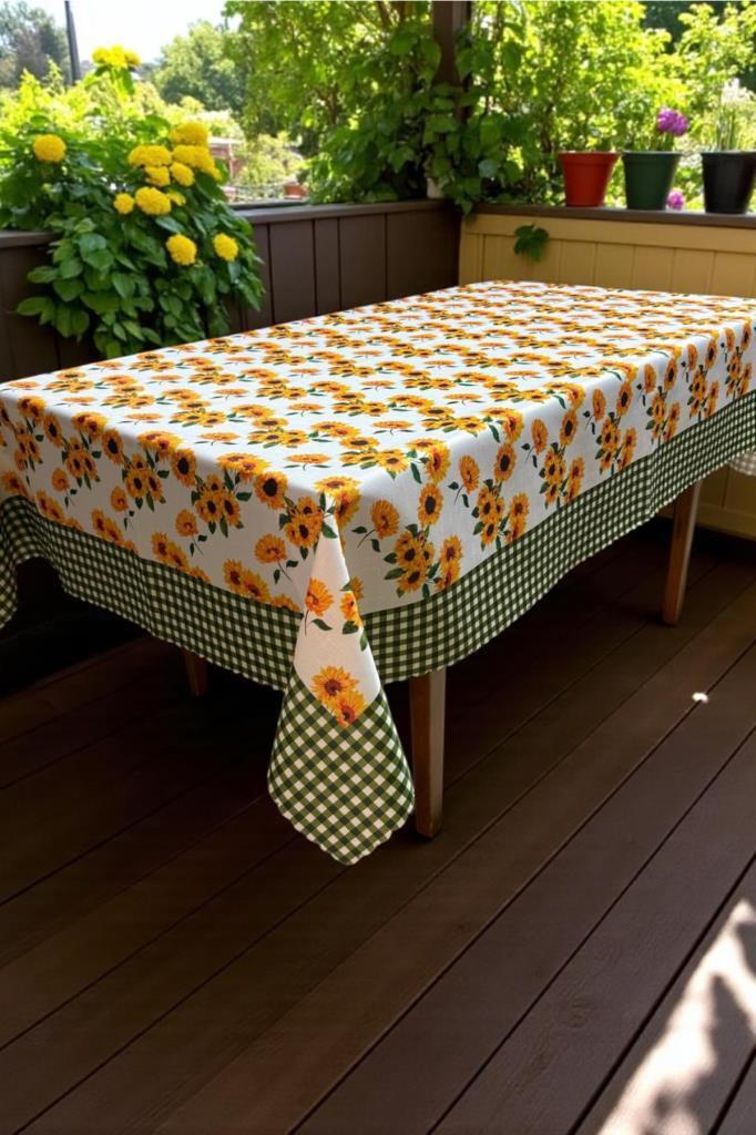 Saralya Dertsiz Masa Örtüsü 150x150 cm - 1