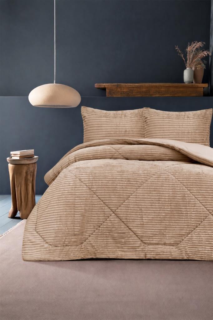 Saray Çift Kişilik Yatak Örtüsü 220x240 Cappucino - 1