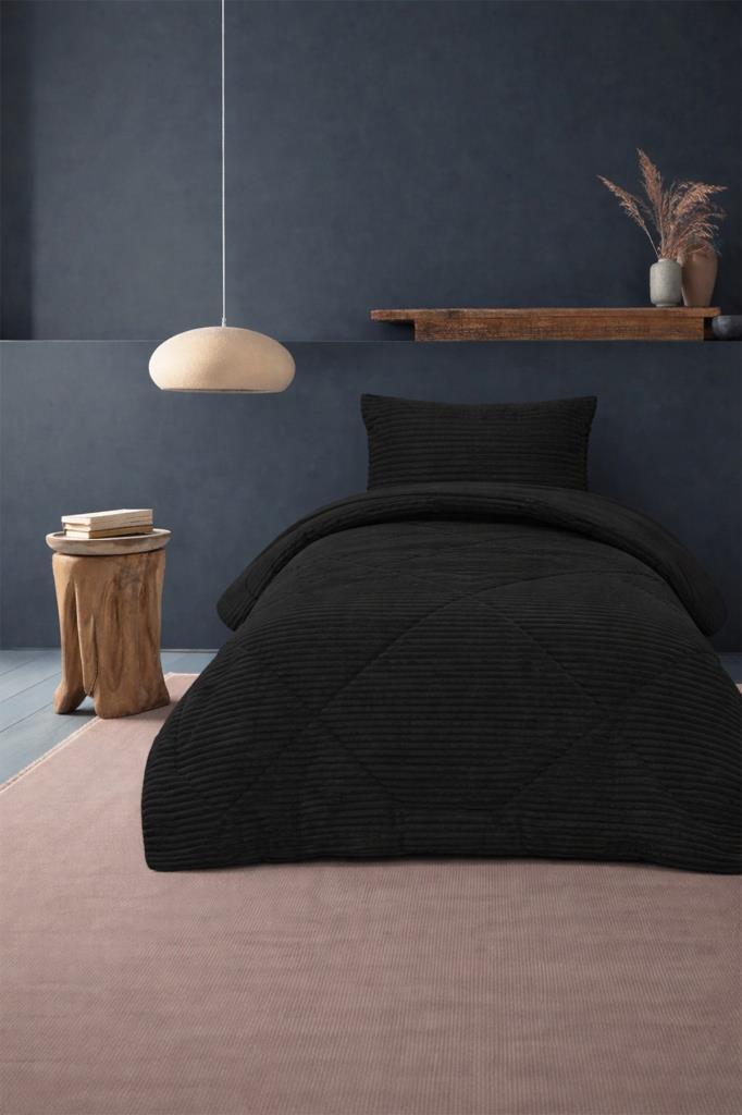 Saray Tek Kişilik Yatak Örtüsü 180x230 Antrasit - 1