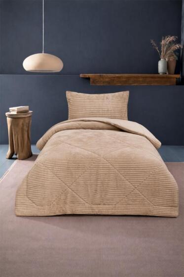 Saray Tek Kişilik Yatak Örtüsü 180x230 Cappucino - Çeyiz Diyarı