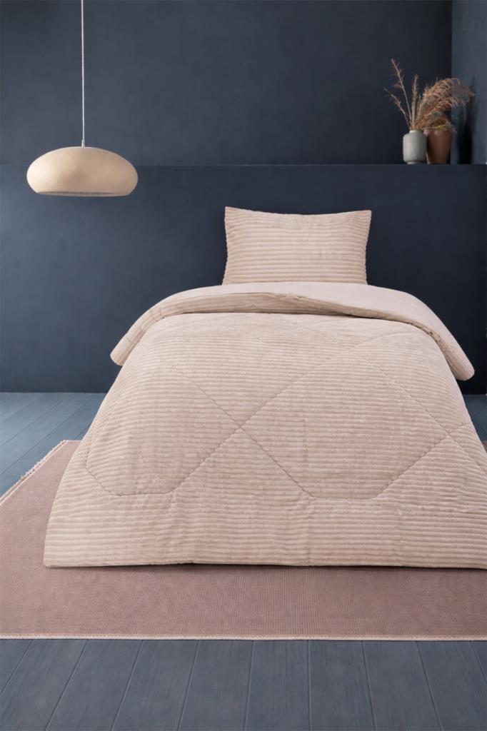 Saray Tek Kişilik Yatak Örtüsü 180x230 Krem - 1