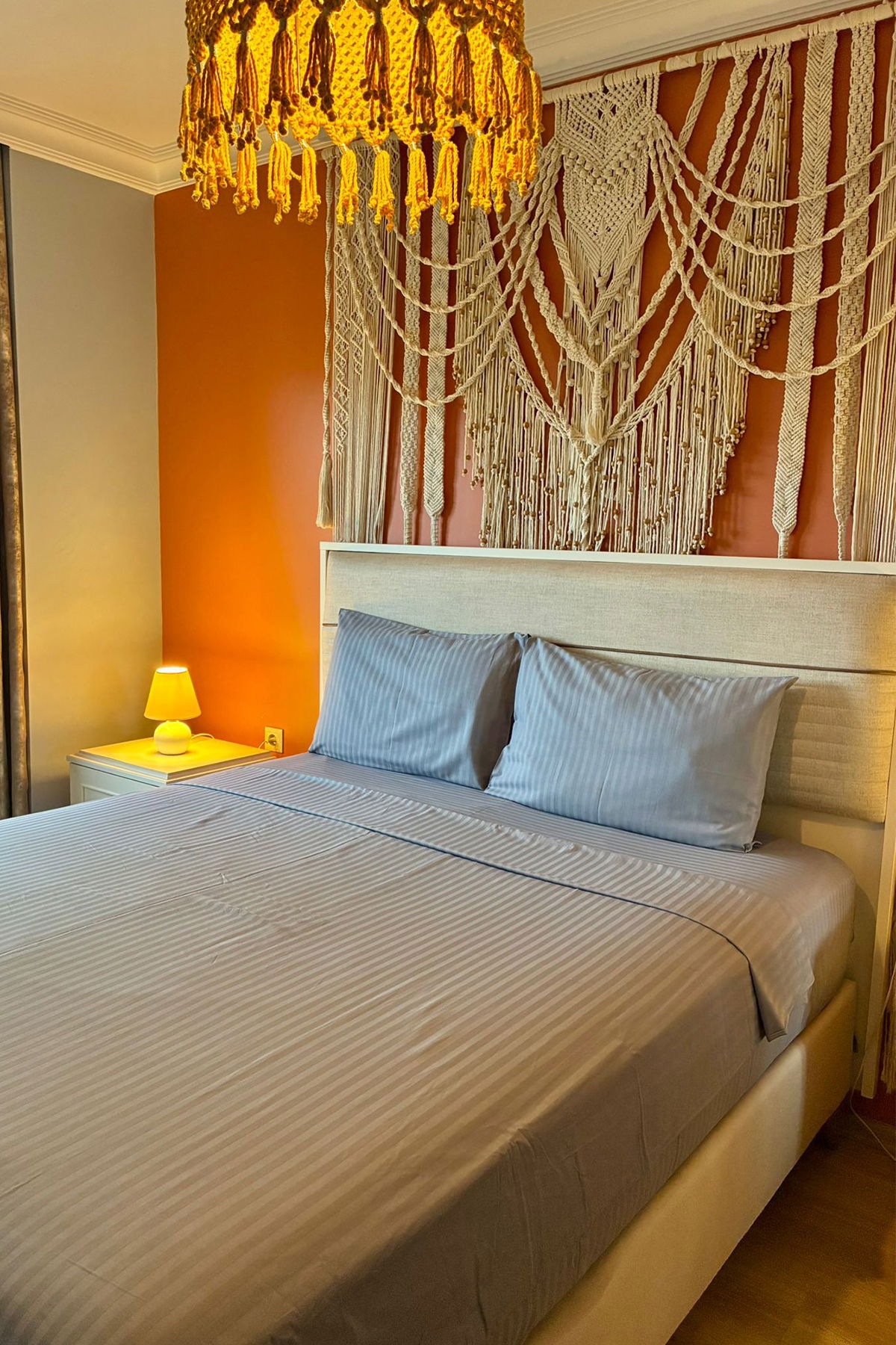 Satin Zarif Armürlü Çift Kişilik Nevresim Takımı Gri - 1