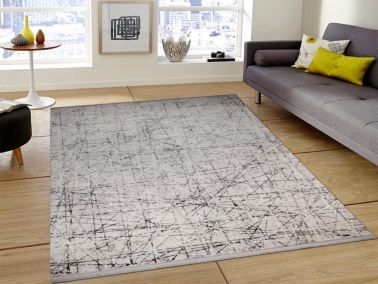 Serra Lineal Gri Dikdörtgen Halı 160x230cm - 1
