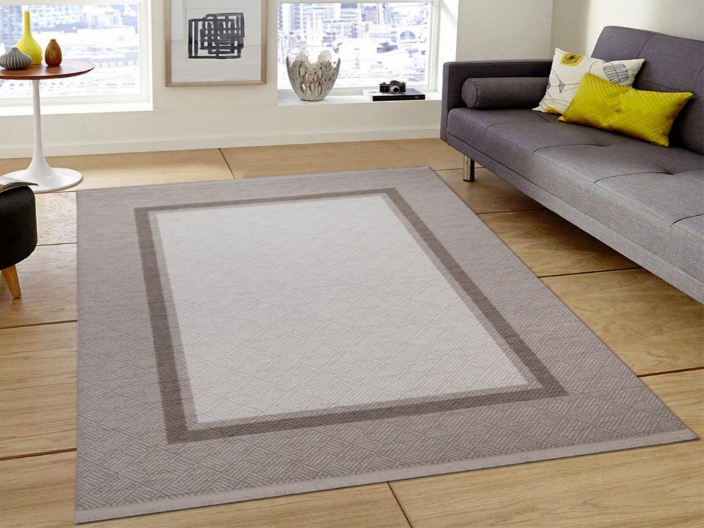 Serra Plaid Kemik Bej Dikdörtgen Halı 160x230cm - 1