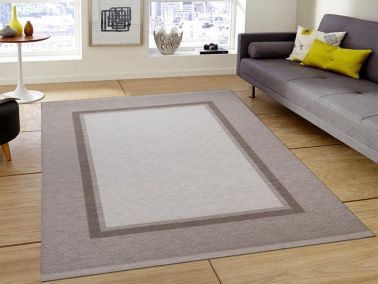 Serra Plaid Kemik Bej Dikdörtgen Halı 160x230cm - 1
