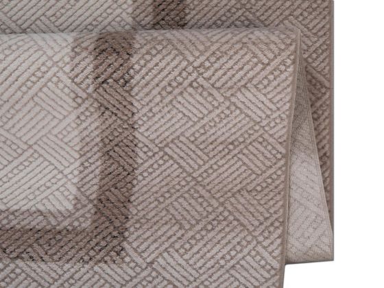 Serra Plaid Kemik Bej Dikdörtgen Halı 160x230cm - Çeyiz Diyarı (1)