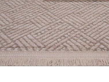 Serra Plaid Kemik Bej Dikdörtgen Halı 160x230cm - 4