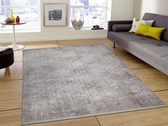 Serra Square Açık Gri Dikdörtgen Halı 160x230cm - Çeyiz Diyarı