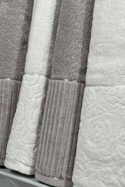 Sevgi Hamam Takımı 4 Parça Krem - Bej - 3