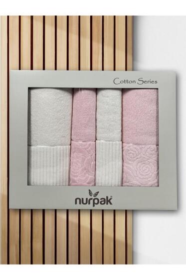 Sevgi Hamam Takımı 4 Parça Krem - Pudra - Çeyiz Diyarı (1)