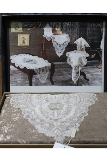Sevgi Kadife Kordone 5 Parça Salon Takımı Cappucino - Çeyiz Diyarı (1)
