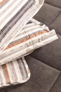 Sherpa Peluş Çift Kişilik Lastikli Çarşaflı Comforter Set Antrasit - 2