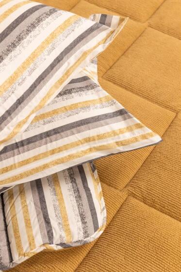 Sherpa Peluş Çift Kişilik Lastikli Çarşaflı Comforter Set Cappucino - Çeyiz Diyarı (1)