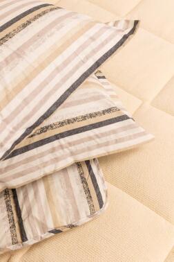 Sherpa Peluş Tek Kişilik Lastikli Çarşaflı Comforter Set Krem - 2