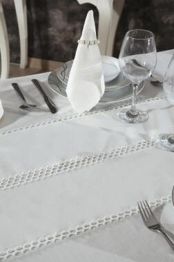Simay Masa Örtüsü 26 Parça Krem - 4