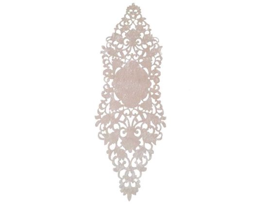 Snowdrop Lüx Kadife Runner Bej - Çeyiz Diyarı
