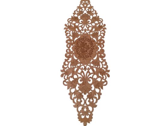 Snowdrop Lüx Kadife Runner Kahve - Çeyiz Diyarı