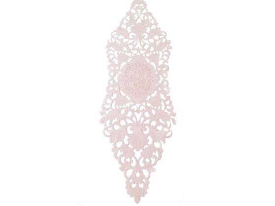Snowdrop Lüx Kadife Runner Pudra - Çeyiz Diyarı