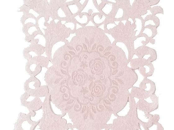 Snowdrop Lüx Kadife Runner Pudra - Çeyiz Diyarı (1)