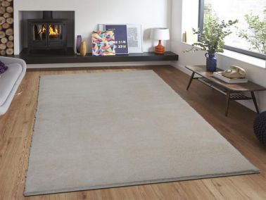 Soft Plain Krem Dikdörtgen Halı 150x230cm - 1