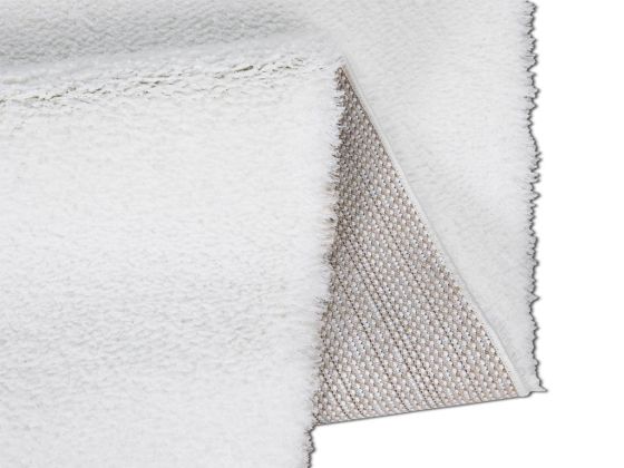 Soft Plain Optik Beyaz Dikdörtgen Halı 150x230cm - Çeyiz Diyarı (1)
