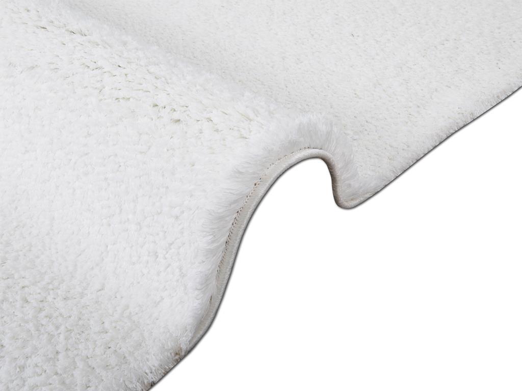 Soft Plain Optik Beyaz Dikdörtgen Halı 150x230cm - 3