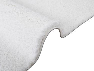 Soft Plain Optik Beyaz Dikdörtgen Halı 150x230cm - 3