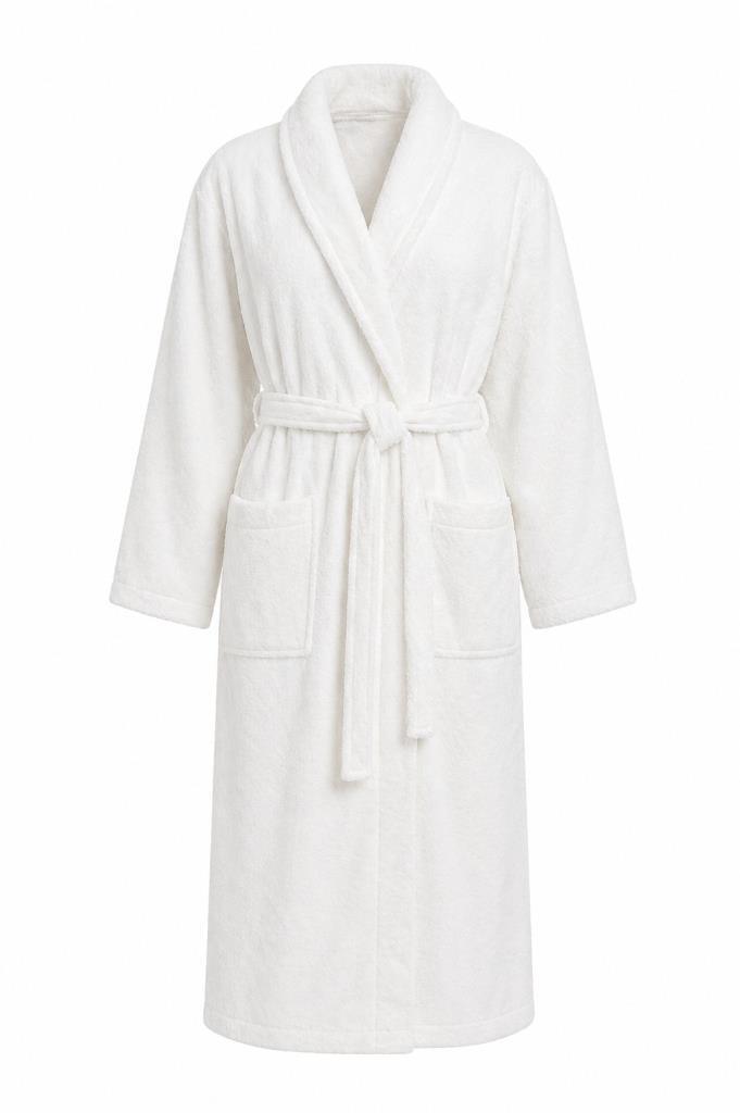 Softline L Beden Kemerli Bornoz Beyaz - 1