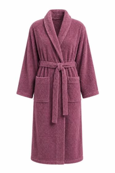 Softline L Beden Kemerli Bornoz Gül Kurusu - Çeyiz Diyarı