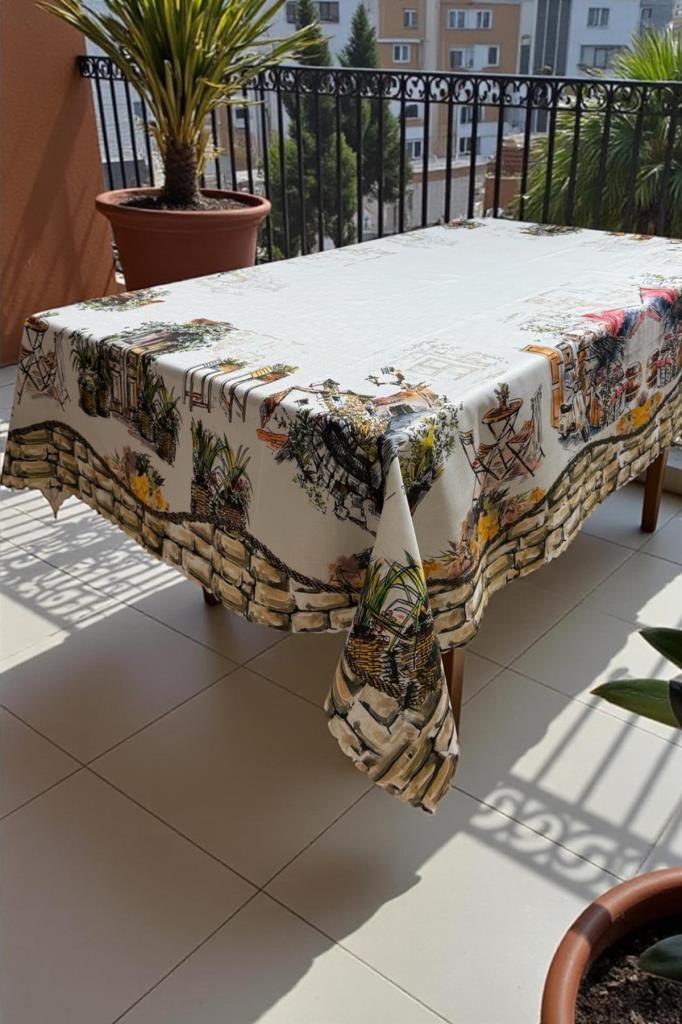 Sokak Dertsiz Masa Örtüsü 140x180 cm - 1