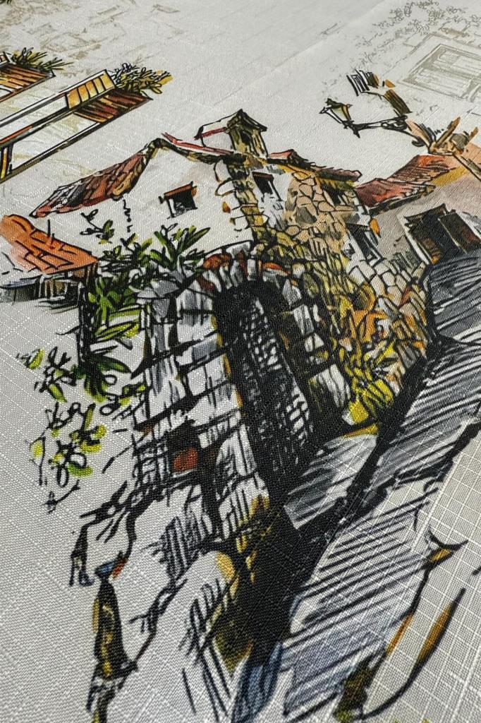 Sokak Dertsiz Masa Örtüsü 150x150 cm - 4