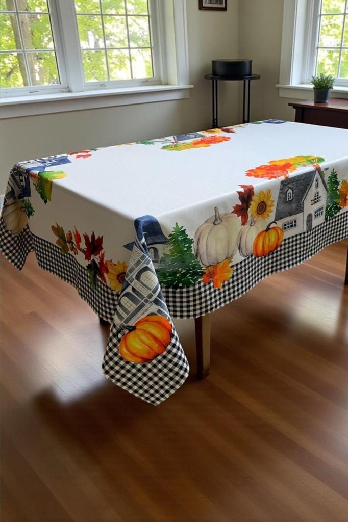 Sonbahar Dertsiz Masa Örtüsü 150x260 cm - 1
