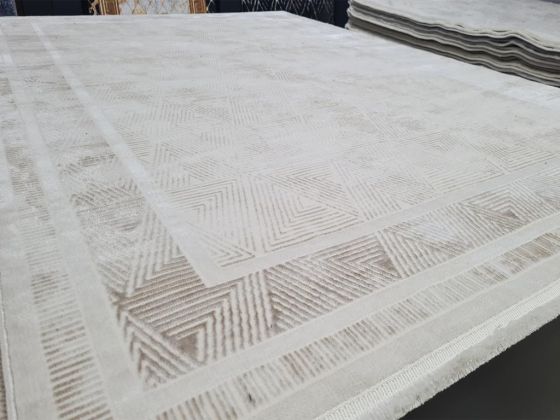 Star İllusion Krem Cappucino Dikdörtgen Halı 160x230cm - Çeyiz Diyarı (1)