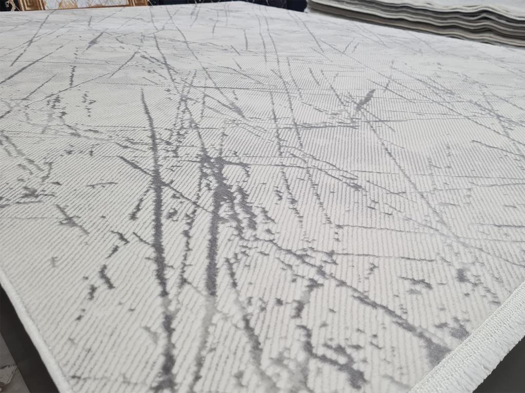 Star Mark Krem Gri Dikdörtgen Halı 160x230cm - 2
