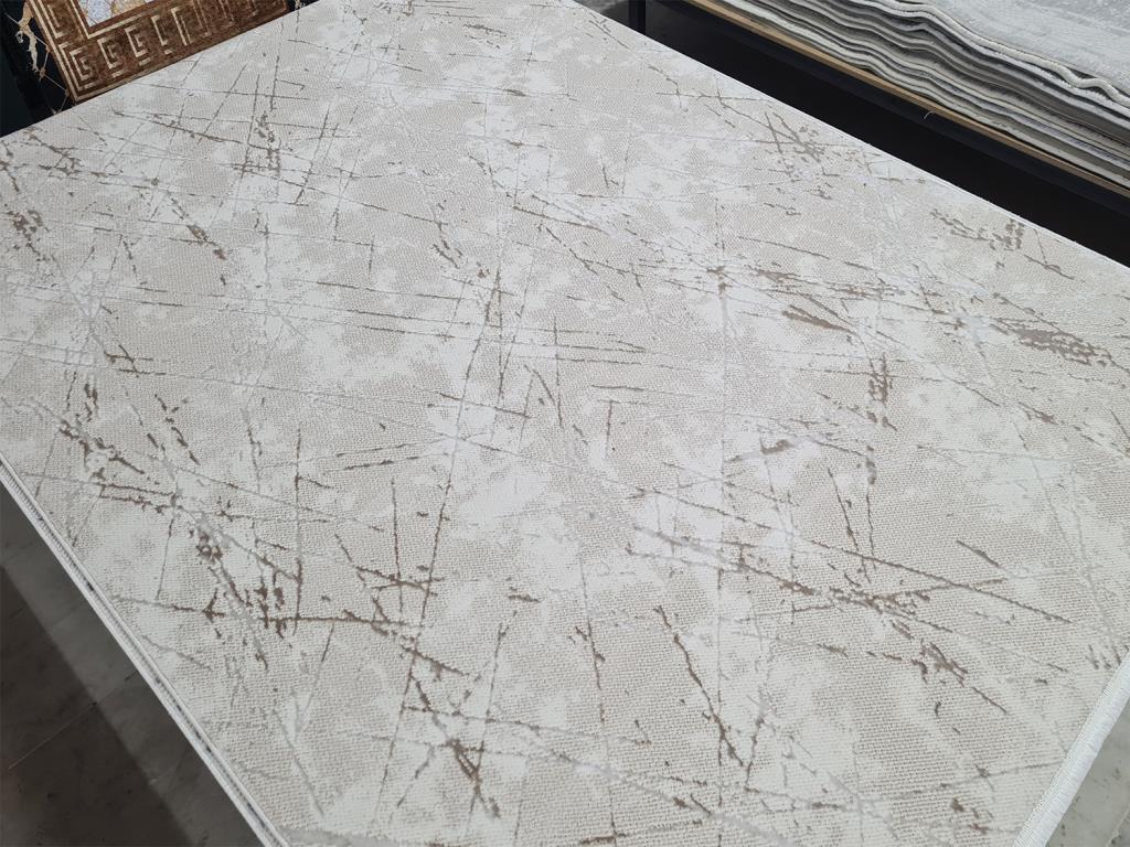 Star Mark Krem Kahve Dikdörtgen Halı 160x230cm - 1