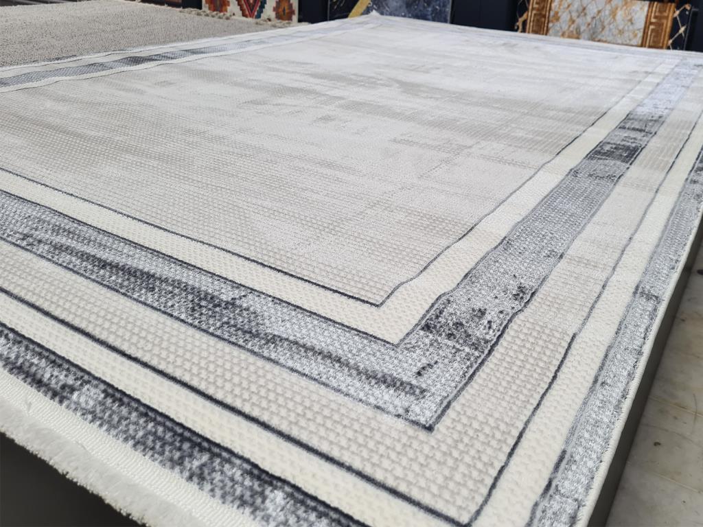 Star Oblong Krem Antrasit Dikdörtgen Halı 160x230cm - 2