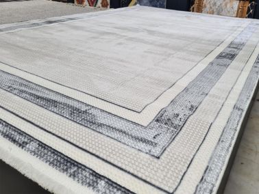 Star Oblong Krem Antrasit Dikdörtgen Halı 160x230cm - 2