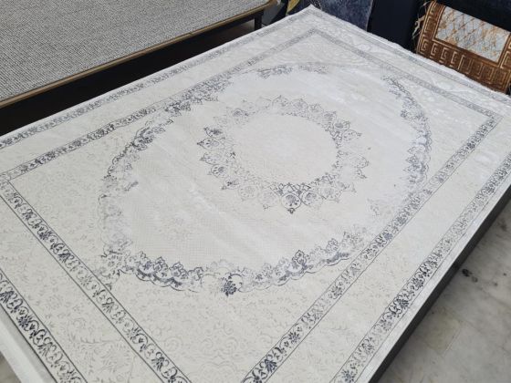 Star Payitaht Krem Antrasit Dikdörtgen Halı 160x230cm - Çeyiz Diyarı