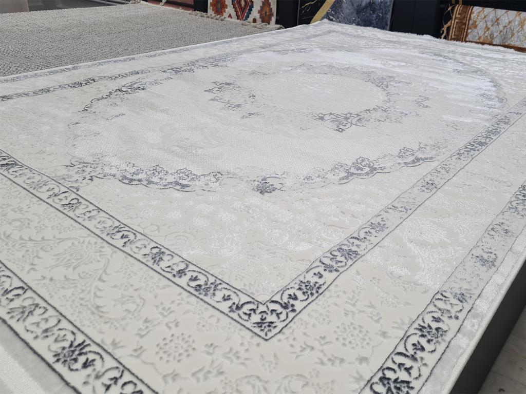 Star Payitaht Krem Antrasit Dikdörtgen Halı 160x230cm - 2