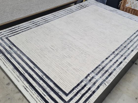 Star Versage Krem Antrasit Dikdörtgen Halı 160x230cm - Çeyiz Diyarı