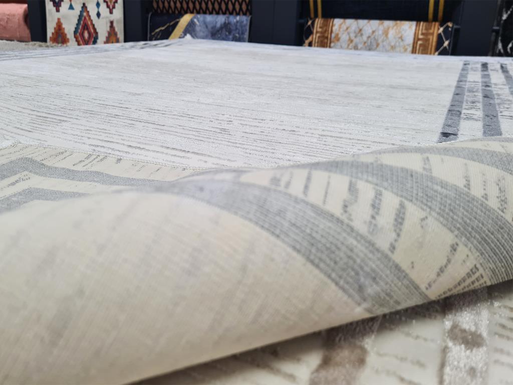 Star Versage Krem Antrasit Dikdörtgen Halı 160x230cm - 4
