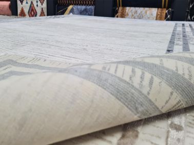 Star Versage Krem Antrasit Dikdörtgen Halı 160x230cm - 4