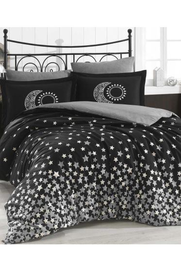 Stars Çift Kişilik Nevresim Takımı Siyah - Hobby (1)