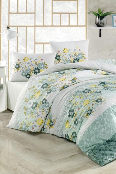 Taç Kristal Zümrüt Light Collection Çift Kişilik Nevresim Takımı Yeşil - Çeyiz Diyarı