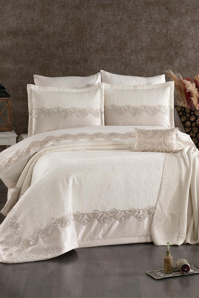 Tamaya Çeyiz Paketi 9 Parça Ekru - 1