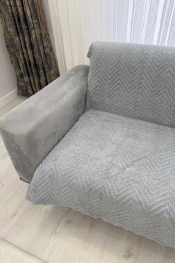 Teddy Wellsoft Koltuk Örtüsü 170x215 Cm Gri - 2