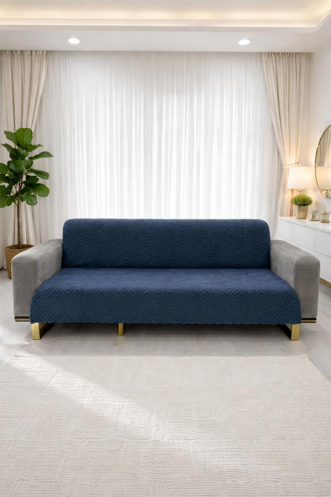 Teddy Wellsoft Koltuk Örtüsü 170x215 Cm İndigo - 1