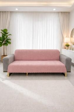 Teddy Wellsoft Koltuk Örtüsü 170x215 Cm Pudra - 1