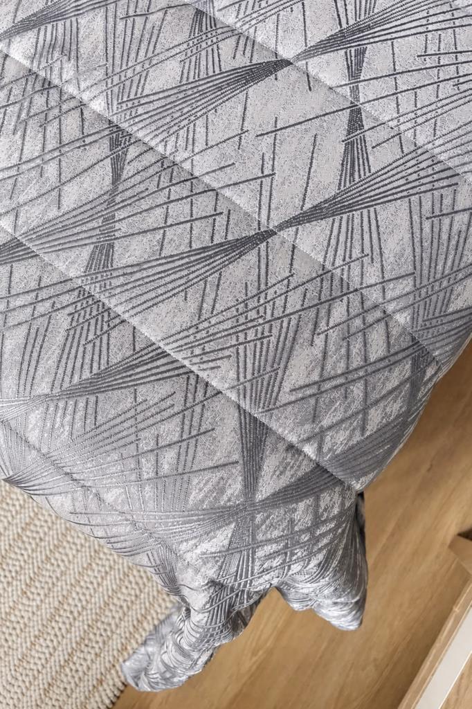 Terrano Çift Kişilik Yatak Örtüsü 240x250 cm Gri - 2